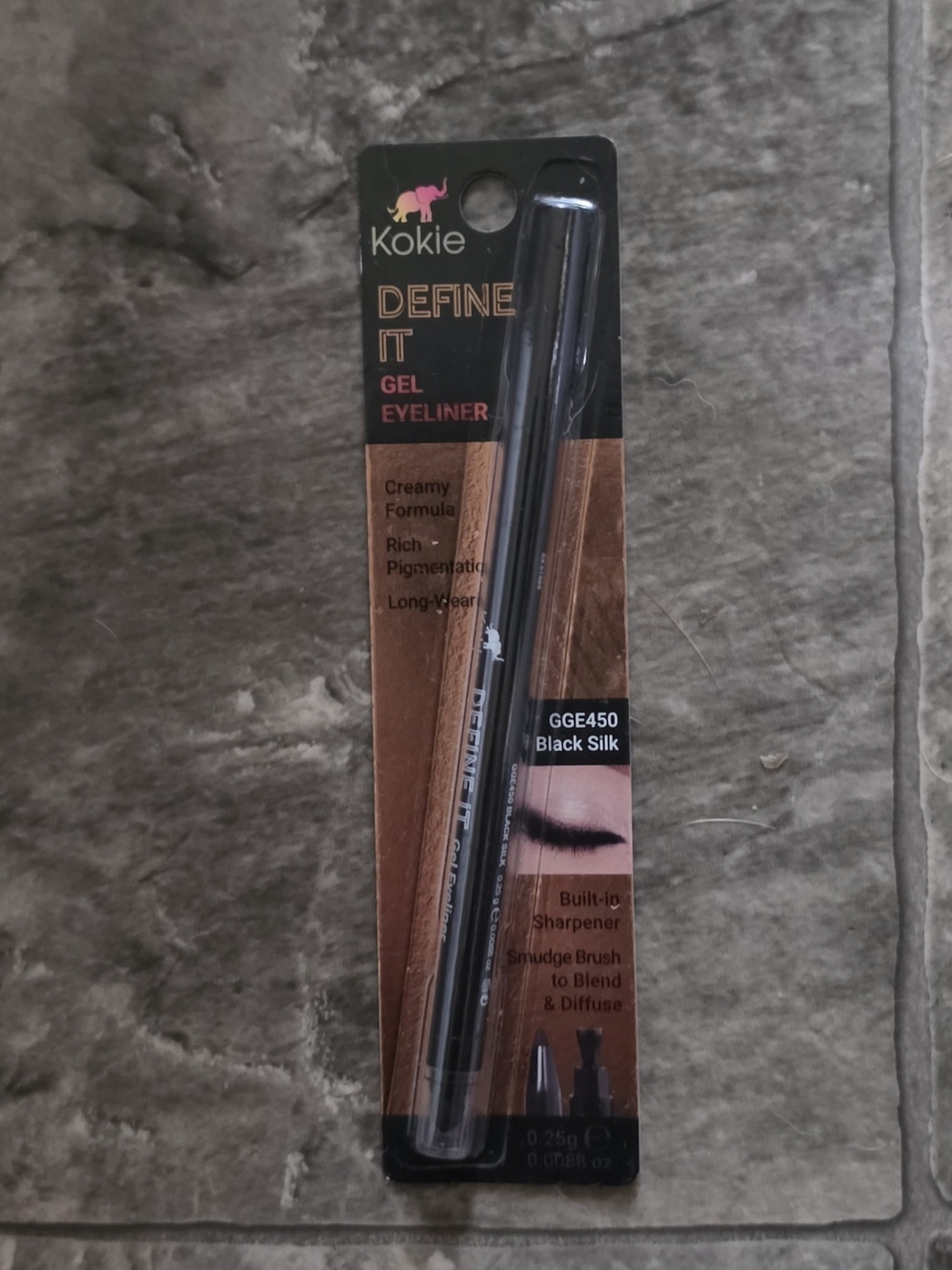 Kokie Define It Gel Eyeliner in Black Silk (GGE450) 0.0088oz BNIB
